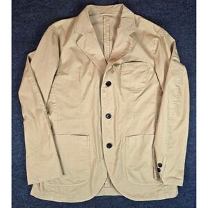 Spier Mackay Mens Khaki Unstructured Slim Normal Sportcoat Blazer Size 38S